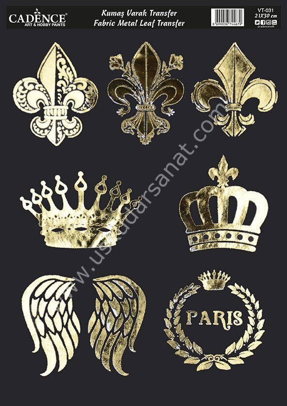 Cadence Kolay - Hazır Varak Kumaş Transfer 21x30 A4 VT-031