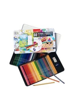 Bruynzeel Artists Drawing and Colouring Kuru Boya Seti 60 Parça