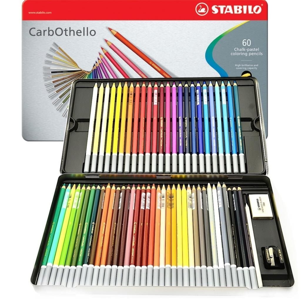 Stabilo CarbOthello Kuru Boya Pastel Kalem Seti 60 Renk