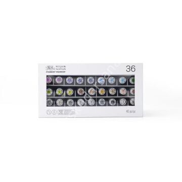 Winsor Newton Pigment Marker 36 Set Özel Kutulu