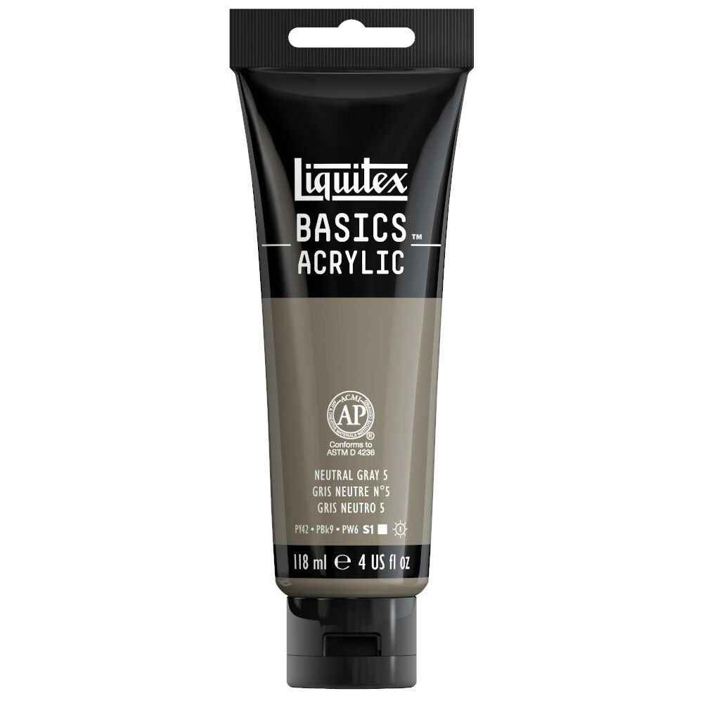 Liquitex Basics Akrilik Boya 118 ml Neutral Grey 5 599