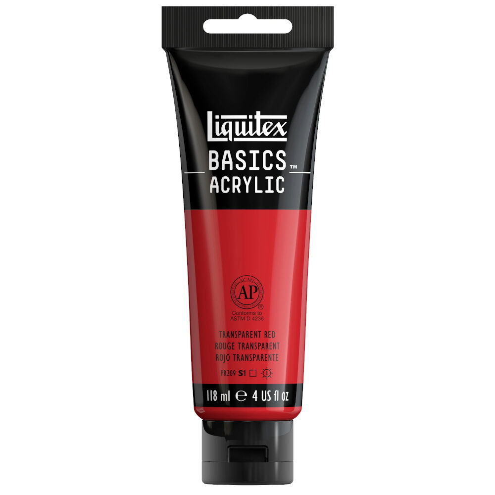Liquitex Basics Akrilik Boya 118 ml Transparent Red 047