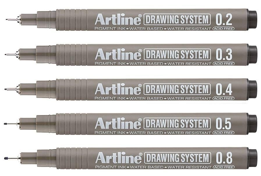 Artline Teknik Çizim Kalemi  5 li Set