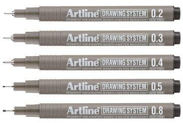 Artline Teknik Çizim Kalemi  5 li Set