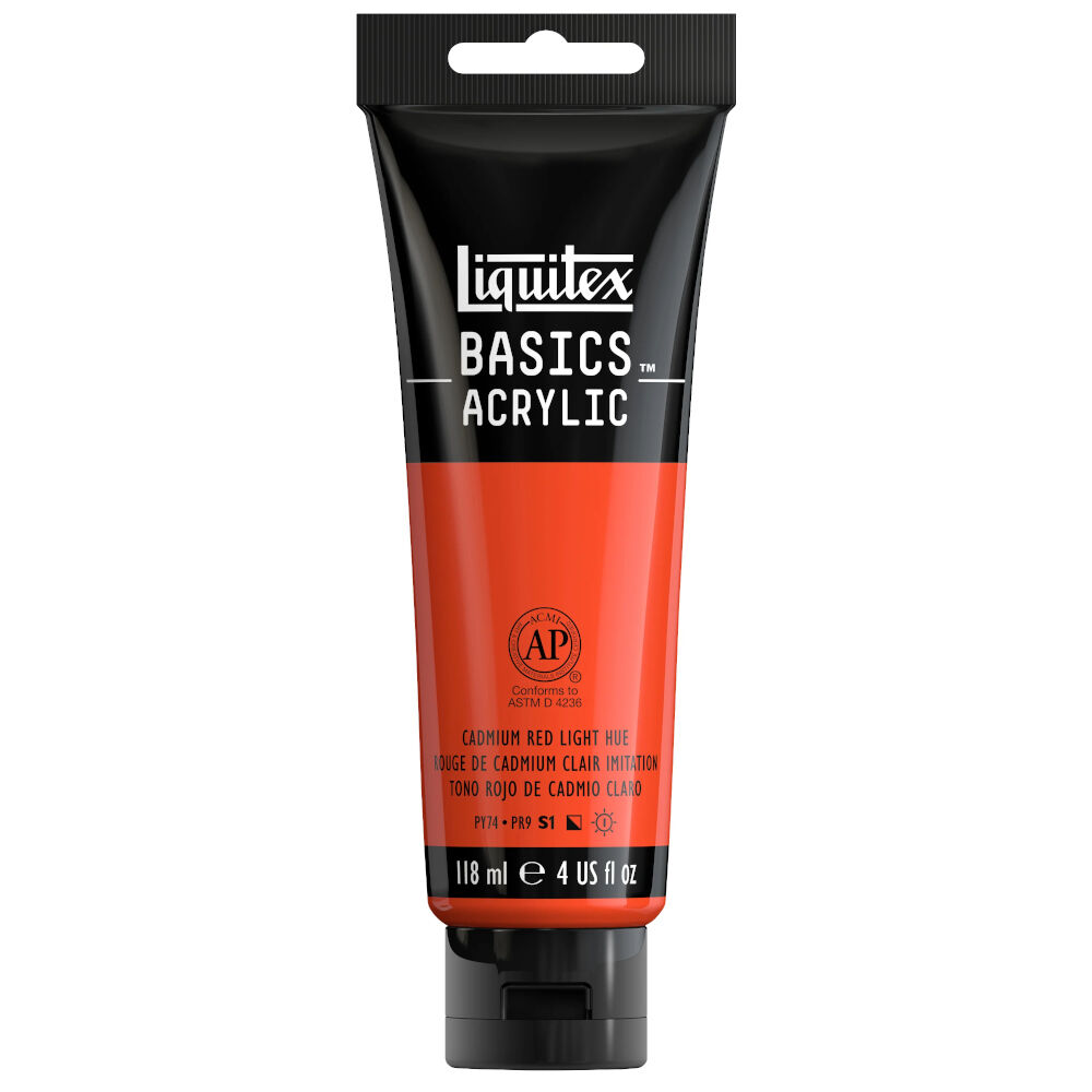 Liquitex Basics Akrilik Boya 118 ml Cadmium Red Light Hue 510