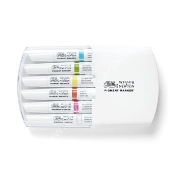 Winsor Newton Pigment Marker Canlı Tonlar  6 lı Set