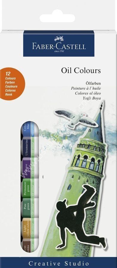 Faber Castell Yağlı Boya 12'li Set 12mlx12
