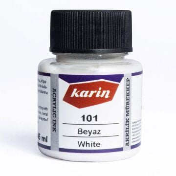 Karin Akrilik Mürekkep 45ml 101 Beyaz