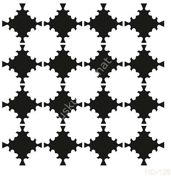 Cadence Home Decor Mobilya - Duvar Stencil 45x45cm HD-128