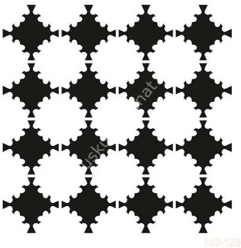 Cadence Home Decor Mobilya - Duvar Stencil 45x45cm HD-128
