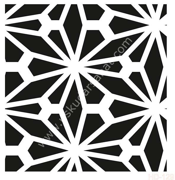 Cadence Home Decor Mobilya - Duvar Stencil 45x45cm HD-129