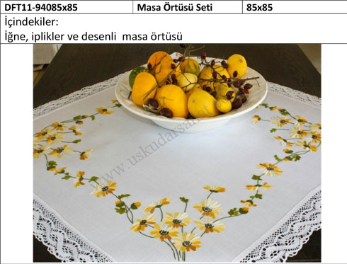 İrma Masa Örtüsü Seti DFT11-94085x85