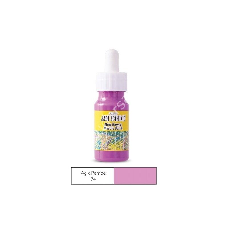 Artdeco Ebru Boyası 74 Açık Pembe 30ml