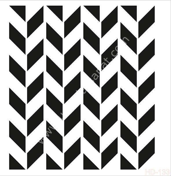 Cadence Home Decor Mobilya - Duvar Stencil 45x45cm HD-133