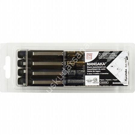 Zig Mangaka Siyah Tonlar çizim Seti 8 Li