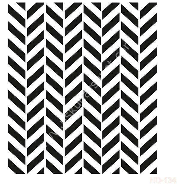 Cadence Home Decor Mobilya - Duvar Stencil 45x45cm HD-134