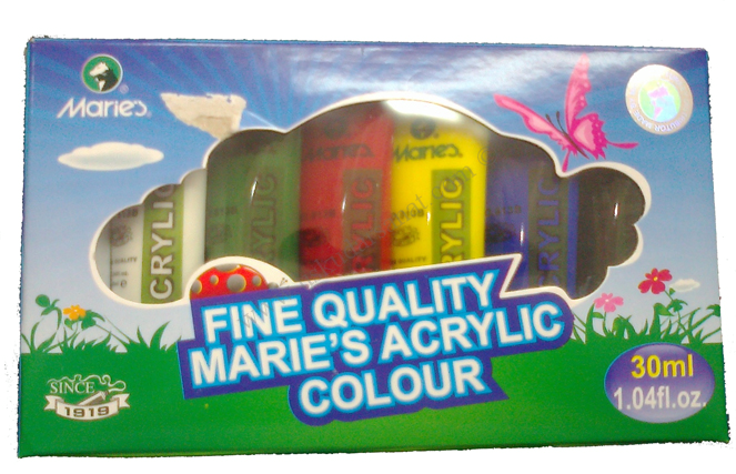 Maries Akrilik Boya 6'lı Set 30mlx6
