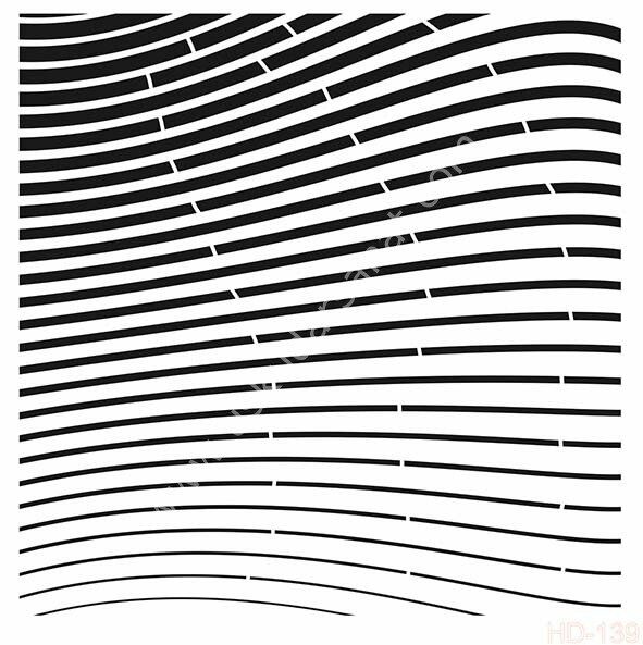Cadence Home Decor Mobilya - Duvar Stencil 45x45cm HD-139