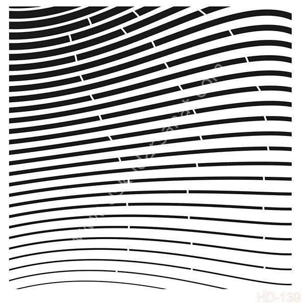 Cadence Home Decor Mobilya - Duvar Stencil 45x45cm HD-139