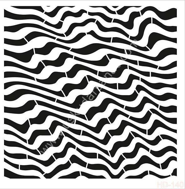 Cadence Home Decor Mobilya - Duvar Stencil 45x45cm HD-140