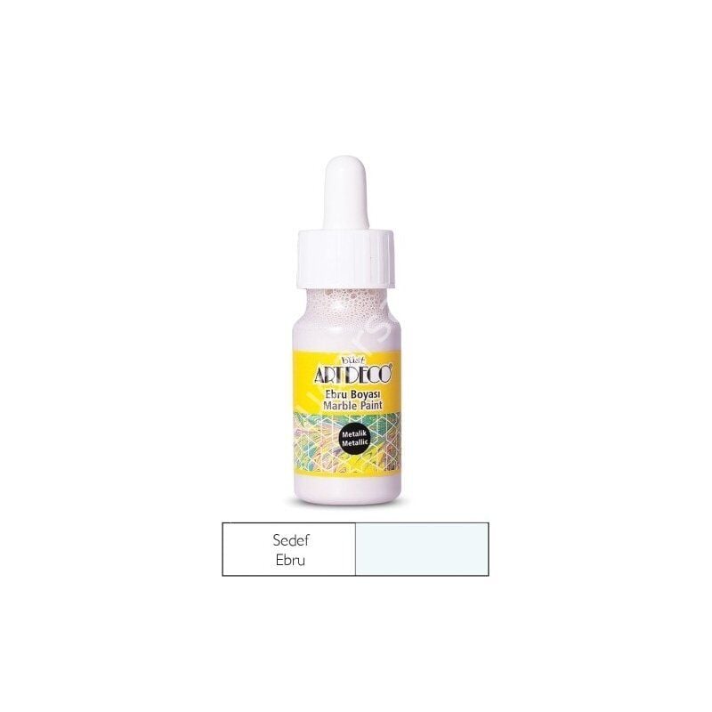 Artdeco Ebru Boyası 20 Sedef Metalik 30ml