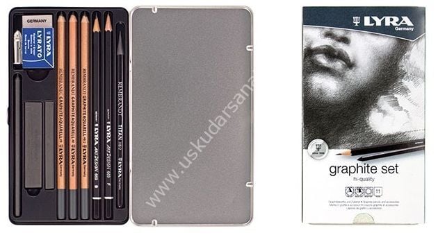Lyra Graphite Set Grafit Kalem Seti Teneke Kutu 2041111