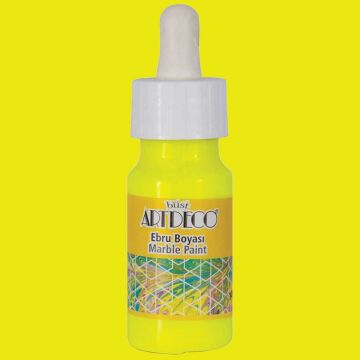 Artdeco Ebru Boyası 30 ml 91 Neon Sarı