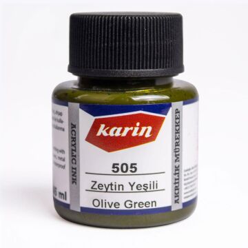 Karin Akrilik Mürekkep 45ml 503 Yaprak Yeşili