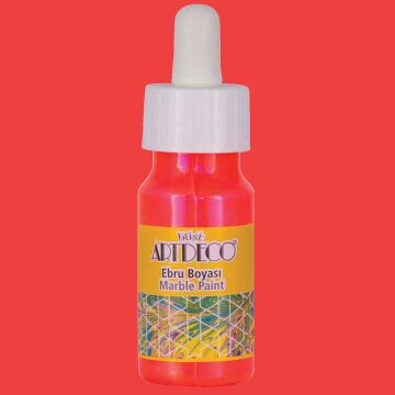 Artdeco Ebru Boyası 30 ml 92 Neon Turuncu