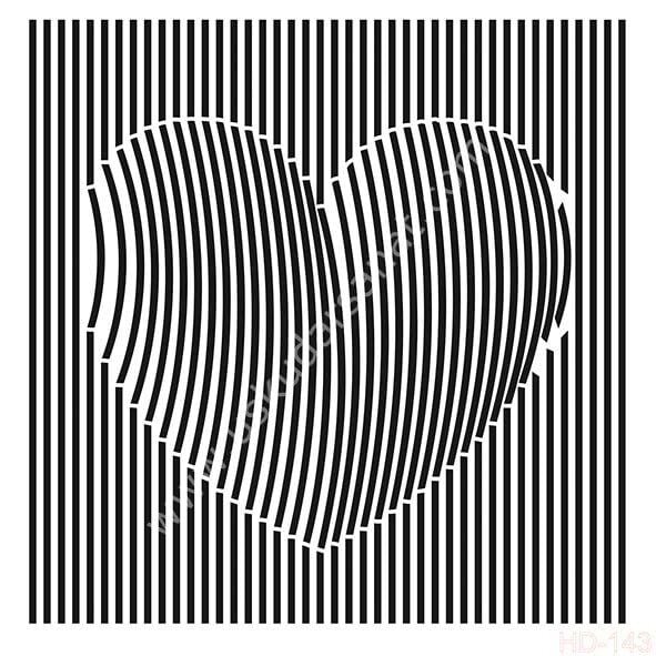 Cadence Home Decor Mobilya - Duvar Stencil 45x45cm HD-144