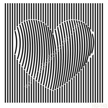Cadence Home Decor Mobilya - Duvar Stencil 45x45cm HD-144