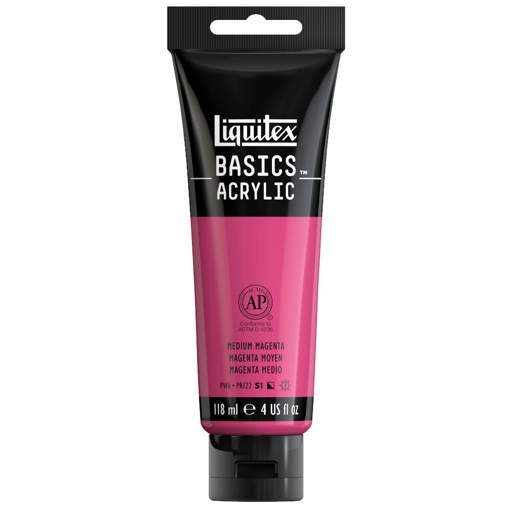 Liquitex Basics Akrilik Boya 118 ml Medium Magenta 500