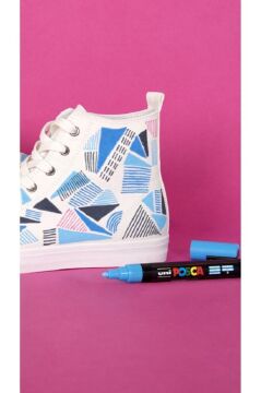 Uni Posca 5m Boyama Markörü Ana Renkler 8'li Set