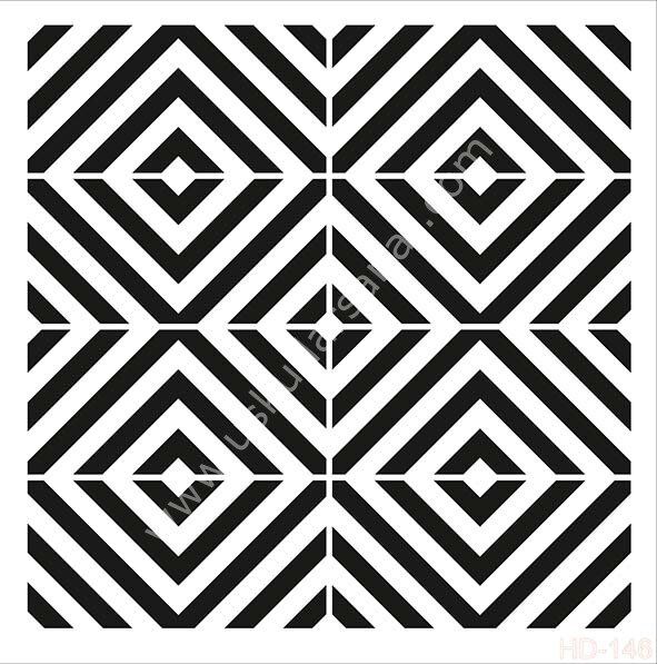 Cadence Home Decor Mobilya - Duvar Stencil 45x45cm HD-146