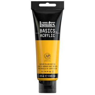 Liquitex Basics Akrilik Boya 118 ml Cadmium Yellow Deep Hue 163