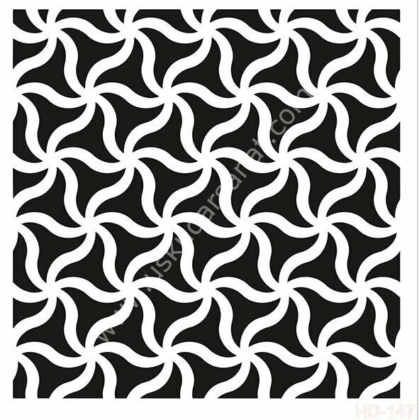 Cadence Home Decor Mobilya - Duvar Stencil 45x45cm HD-147