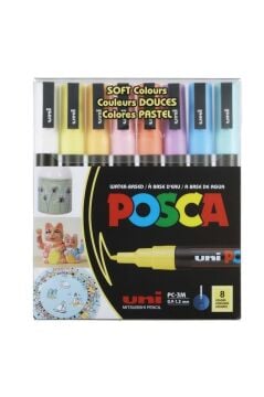 POSCA Uni Soft Renkler 8 Li 09-1,3 Mm
