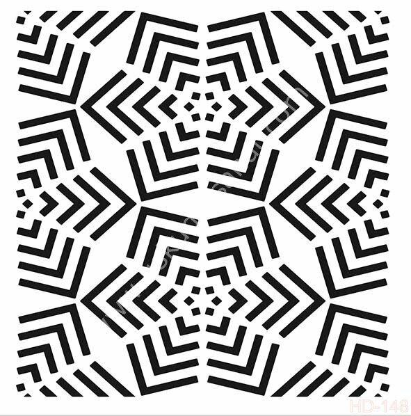 Cadence Home Decor Mobilya - Duvar Stencil 45x45cm HD-148