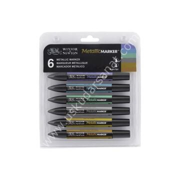 Winsor&Newton Metalik Marker 6 lı Set
