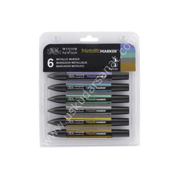 Winsor&Newton Metalik Marker 6 lı Set