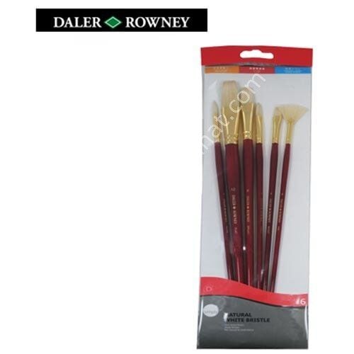 D.Rowney Simply  Uzun Saplı Doğal Fırça Seti 6' lı