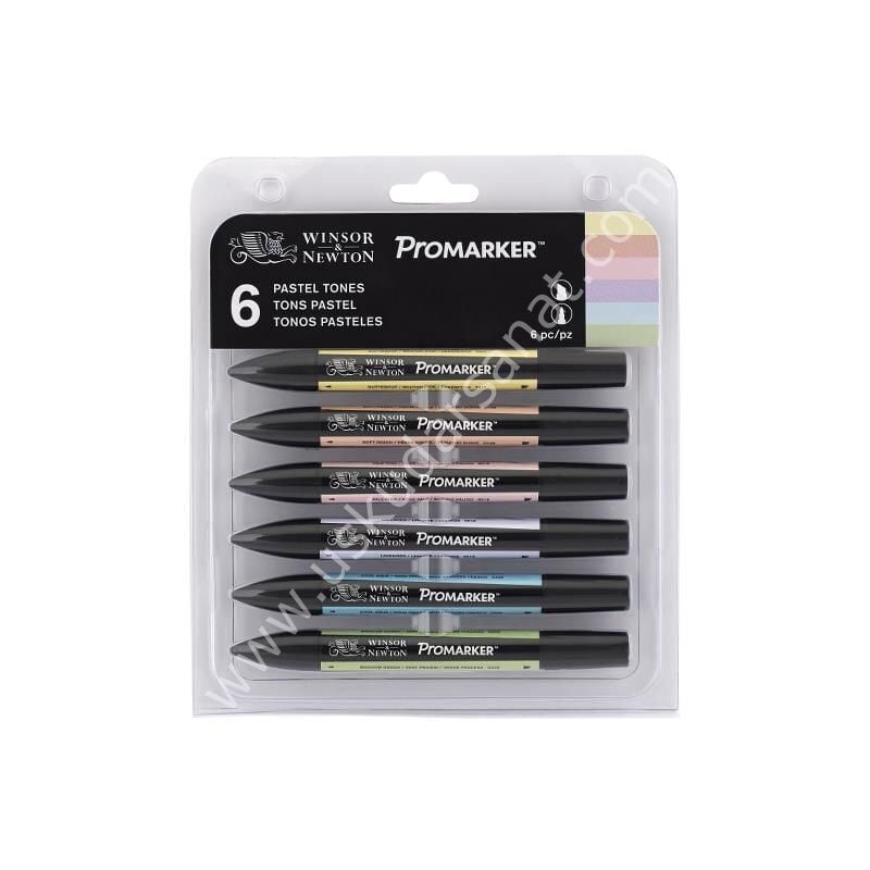 Winsor&Newton ProMarker Pastel Tonlar 6 lı Set