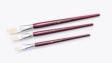 Pebeo 358F Doğal Kıl Uçlu Fırça Seti 3 lü 16-18-20