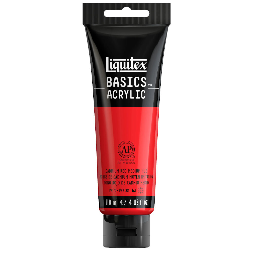 Liquitex Basics Akrilik Boya 118 ml Cadmium Red Medium Hue 151