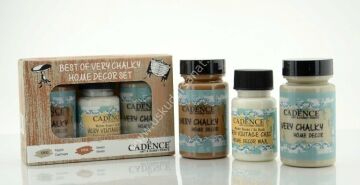 Cadence Very Chalky Home Decor Set 2 Renk 90ml+50ml Wax Kaşmir-Veneto
