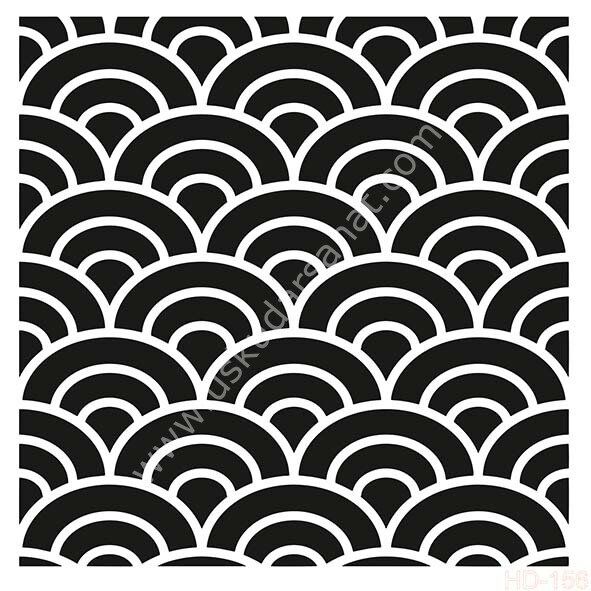 Cadence Home Decor Mobilya - Duvar Stencil 45x45cm HD-156