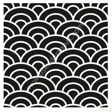 Cadence Home Decor Mobilya - Duvar Stencil 45x45cm HD-156
