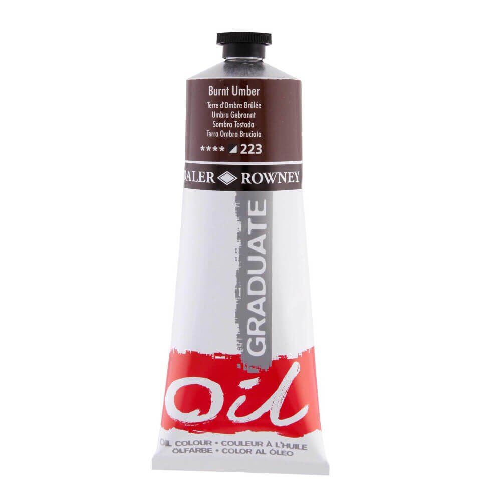 Daler Rowney Graduate Yağlı Boya 200 ml Burnt Umber 223