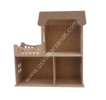 MDF Ahşap  Barbie Evi Ev9