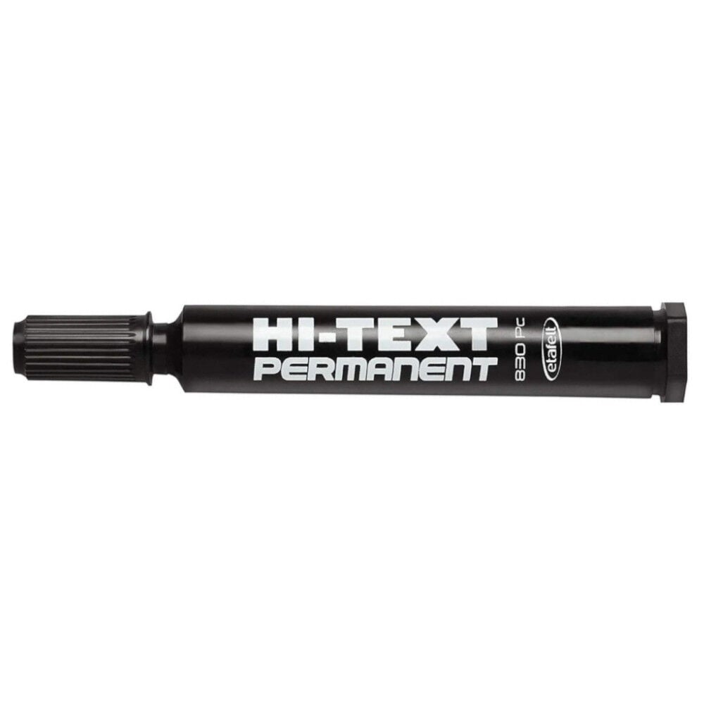 Hi-Text 830PC Yan Kesik Uç Permanent Marker 2-5 mm Siyah
